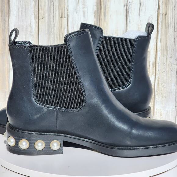 NEW - On 34th Jeovana Pearl Chelsea Booties - Size 7.5 M - Picture 6 of 10